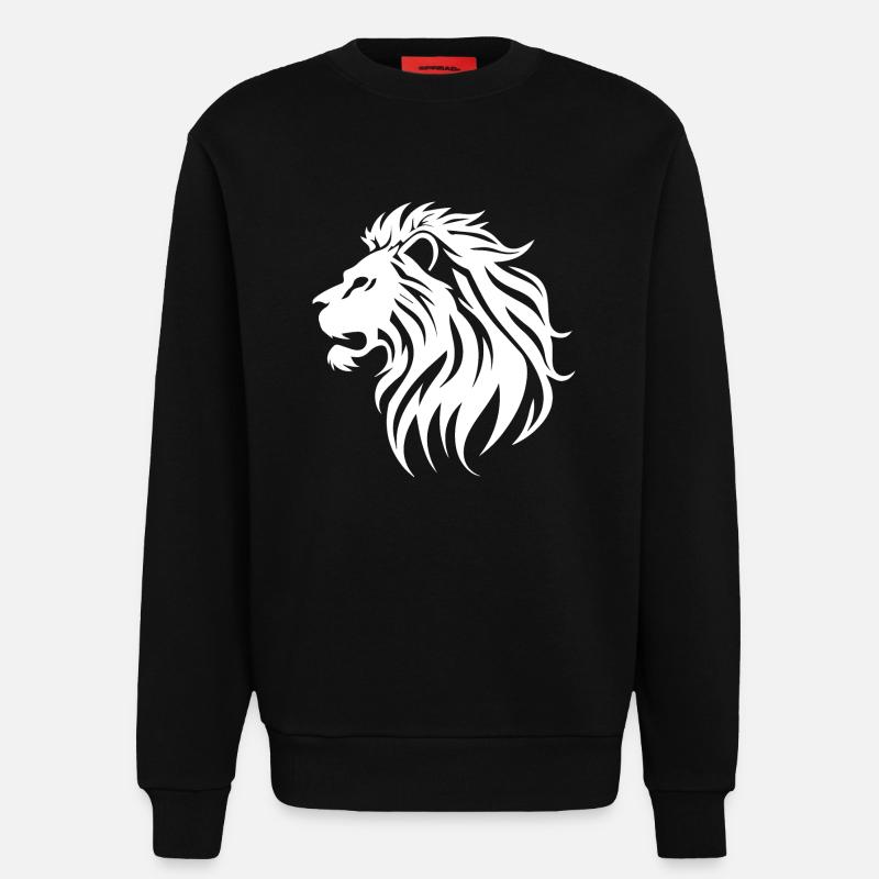 Löwe - Sweatshirt - made by SPREAD  - SOLID BLACK