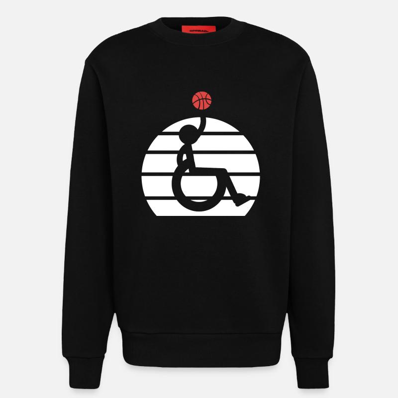 Rollstuhl - Sweatshirt - made by SPREAD  - SOLID BLACK
