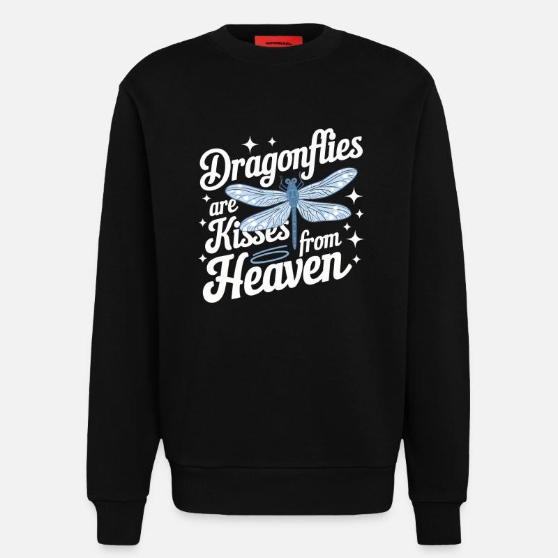 Libellule Libellules Insectes Nature - Sweat bio décontracté fabriqué en UE - SOLID BLACK