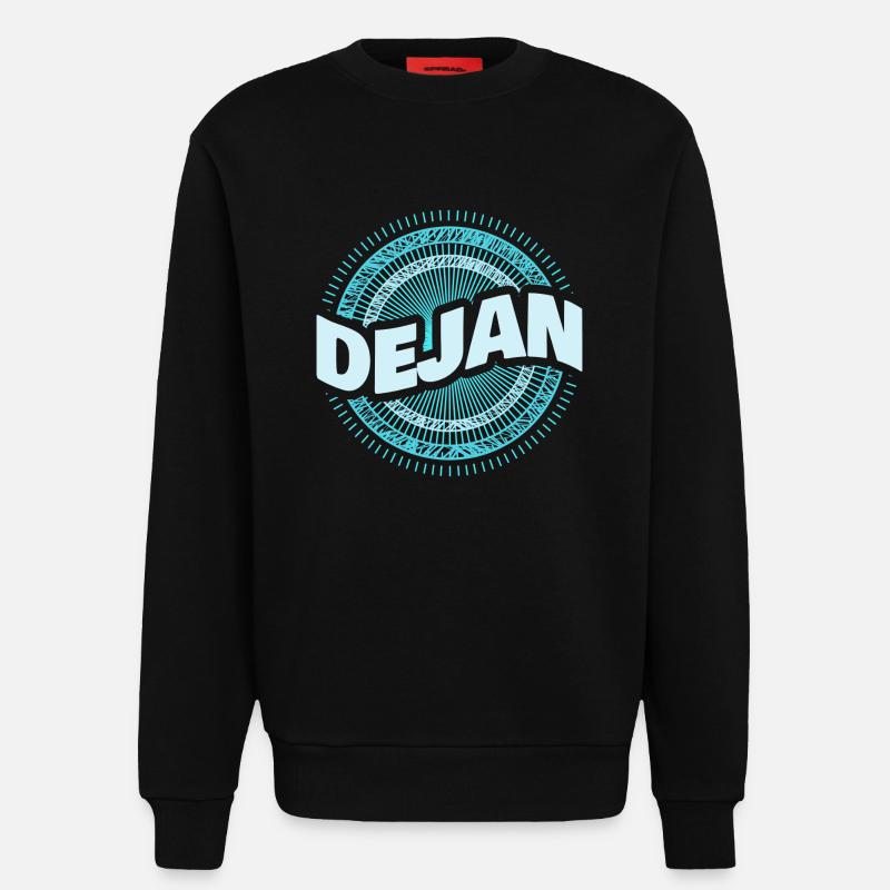Geschenkidee Dejan - Sweatshirt - made by SPREAD - SOLID BLACK