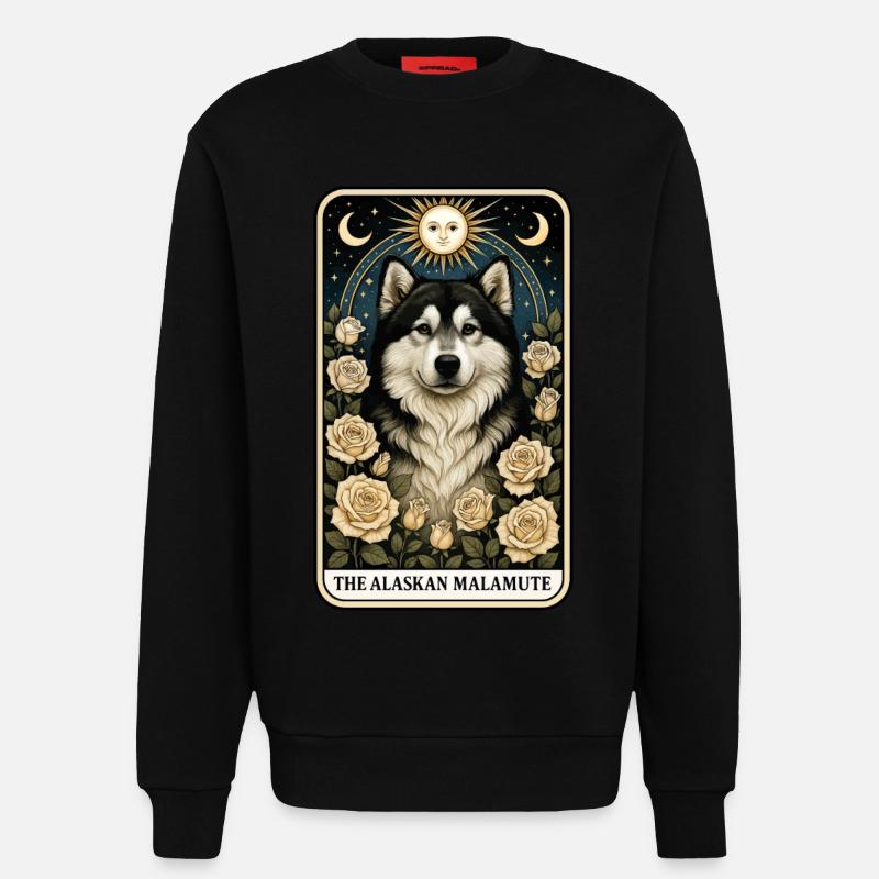 Alaskan Malamute - Sweatshirt - made by SPREAD  - SOLID BLACK