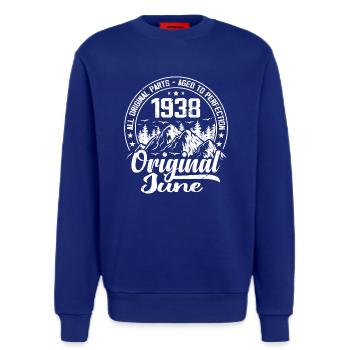 Juni 1938 Original: 86 Jahre altes Geburtstagsgeschenk - Sweatshirt - made by SPREAD  - Iconic Blue - Vorne