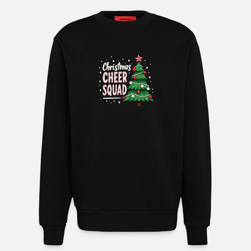 Weihnachtsfreude Cheer Squad Baum Spaß - Sweatshirt - made by SPREAD  - SOLID BLACK