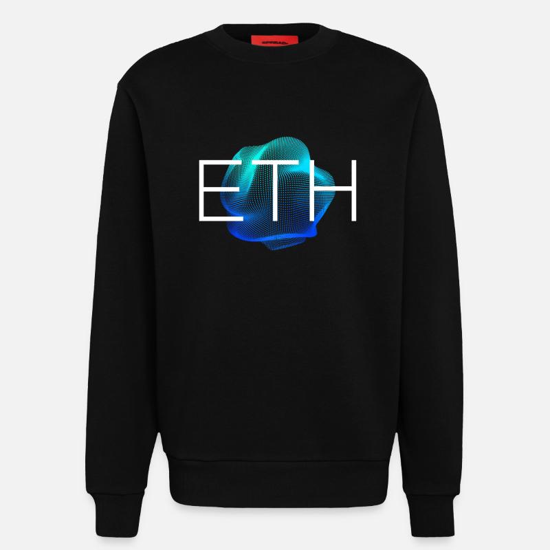 ETH Blockchain Kryptowährung - Sweatshirt - made by SPREAD  - SOLID BLACK