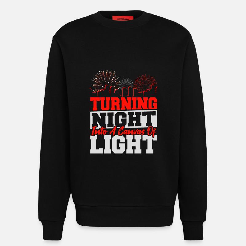Pyrotechnician Firecracker Pyro Crew - Sweatshirt - made by SPREAD  - SOLID BLACK