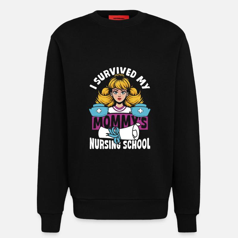 Abschluss Krankenschwester Krankenpflege Mutter - Sweatshirt - made by SPREAD  - SOLID BLACK