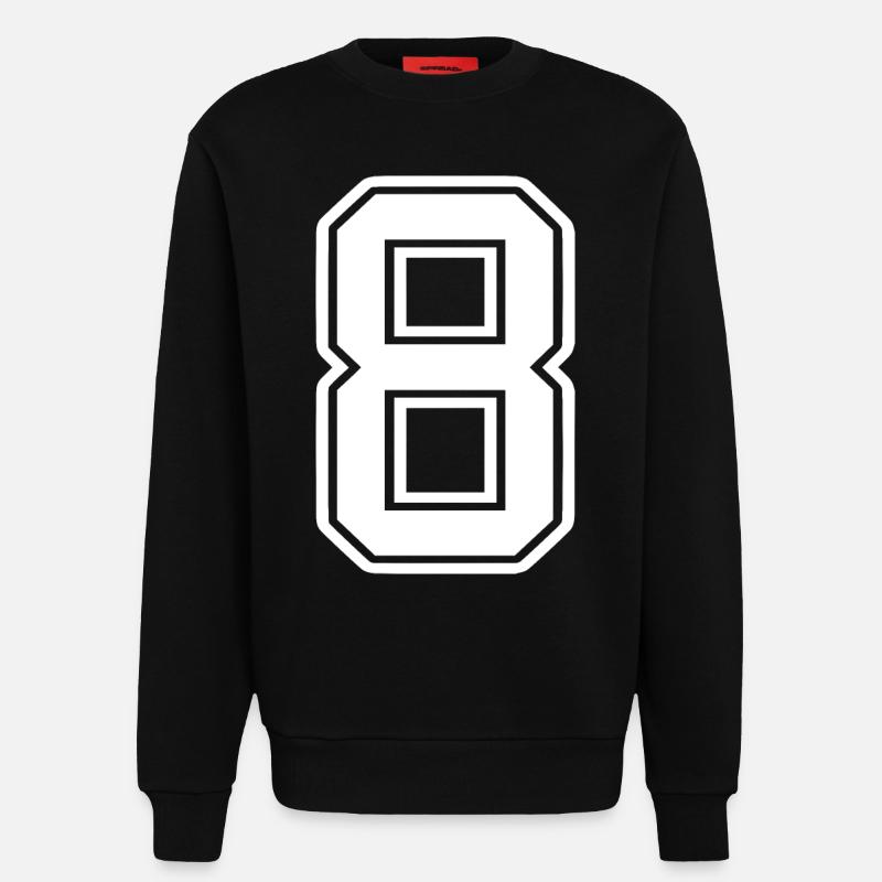 8 - Sweatshirt - made by SPREAD - SOLID BLACK