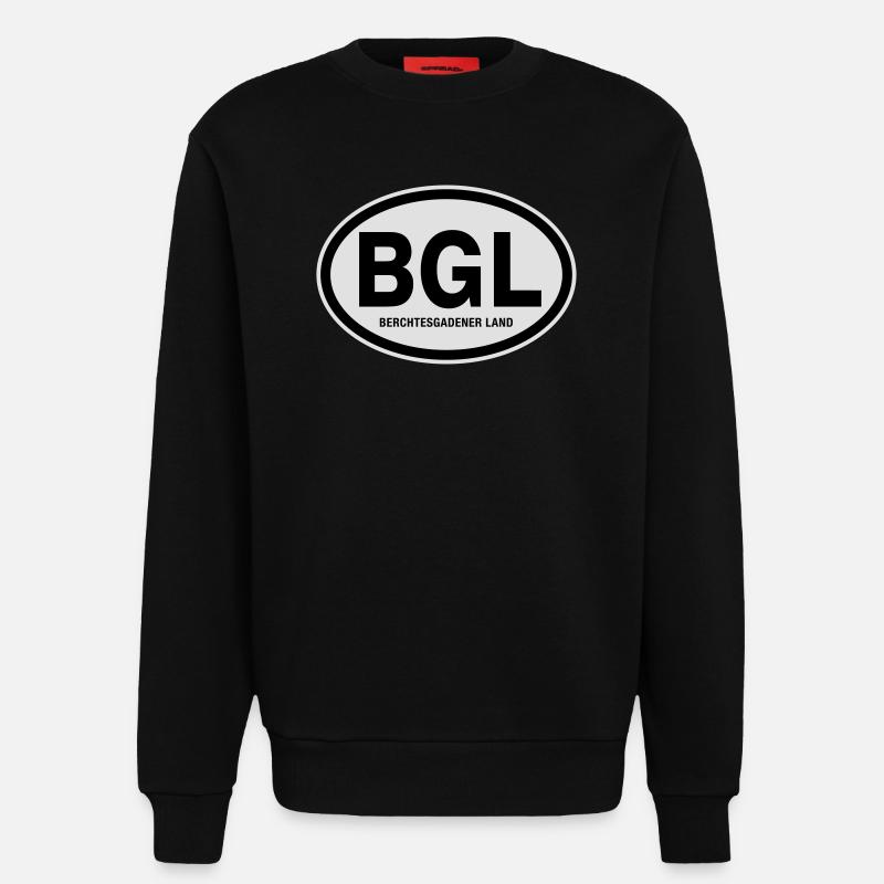 BGL Berchtesgadener Land - Sweatshirt - made by SPREAD  - SOLID BLACK