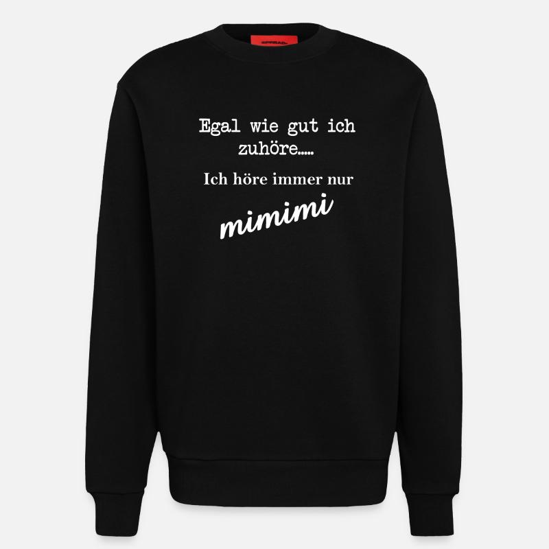 MIMIMI - Sweatshirt - made by SPREAD  - SOLID BLACK