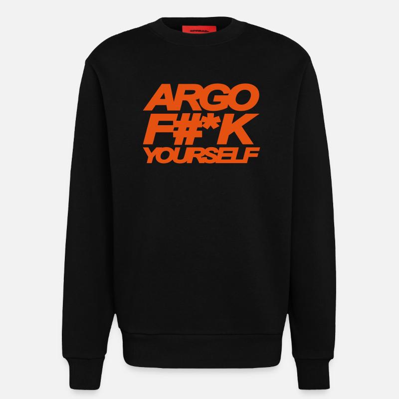 ARGO BAISE YOURSELF - Sweat bio décontracté fabriqué en UE - SOLID BLACK