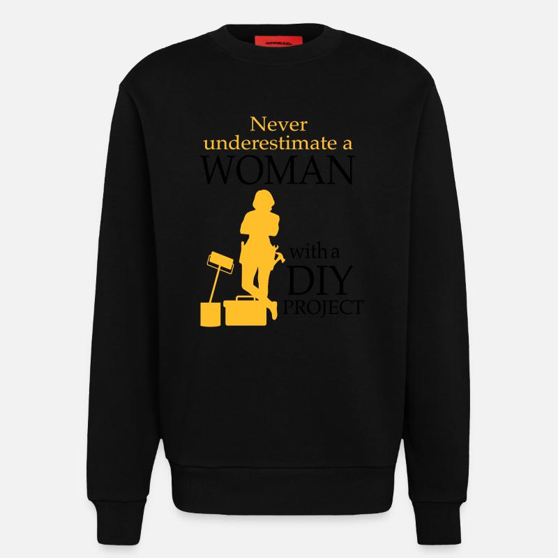 2541614 128189769 DIY - Sweatshirt - made by SPREAD  - SOLID BLACK
