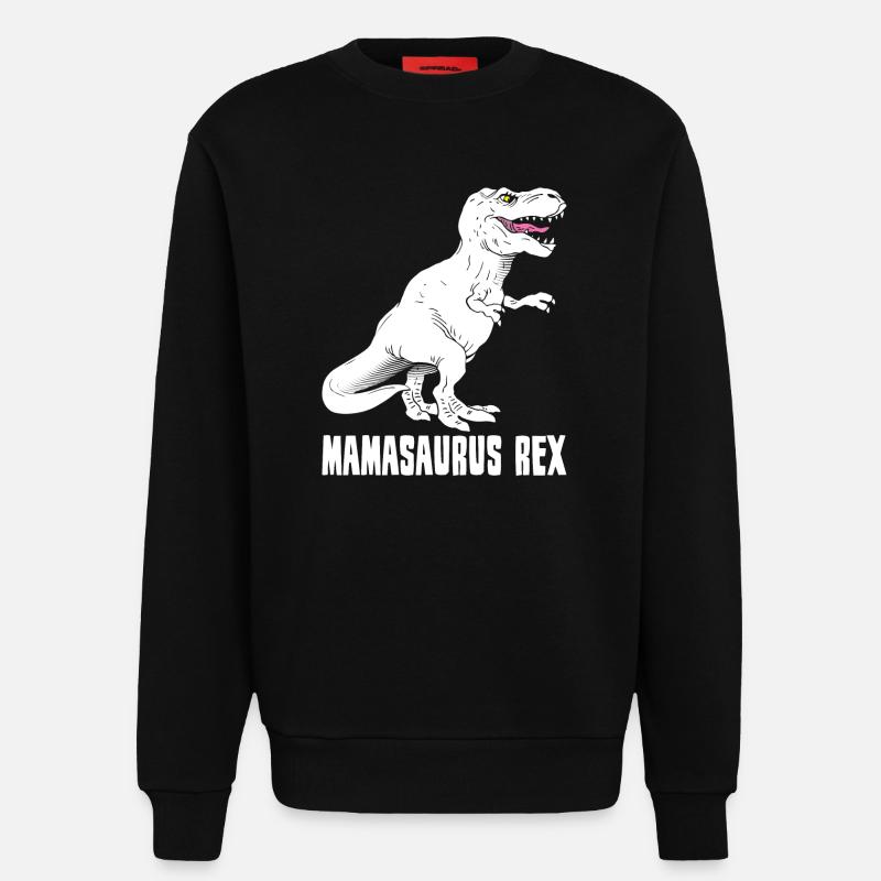 Mutter Dinosaurier - Mamasaurus Rex - Lustig - Sweatshirt - made by SPREAD  - SOLID BLACK