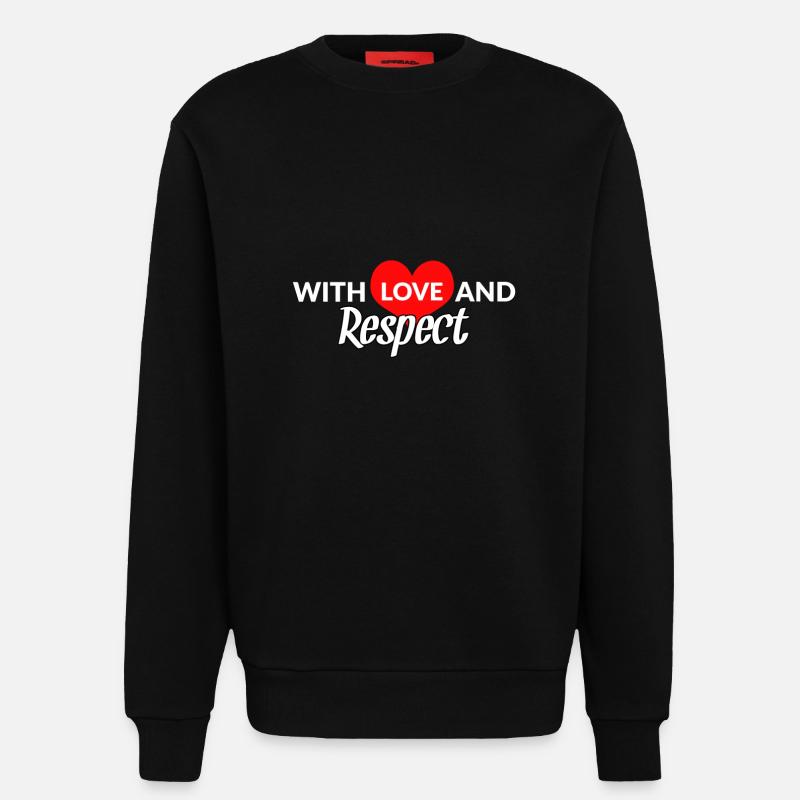 Respect Acceptance Tolerance Recognition Validity - Sweatshirt - made by SPREAD  - SOLID BLACK