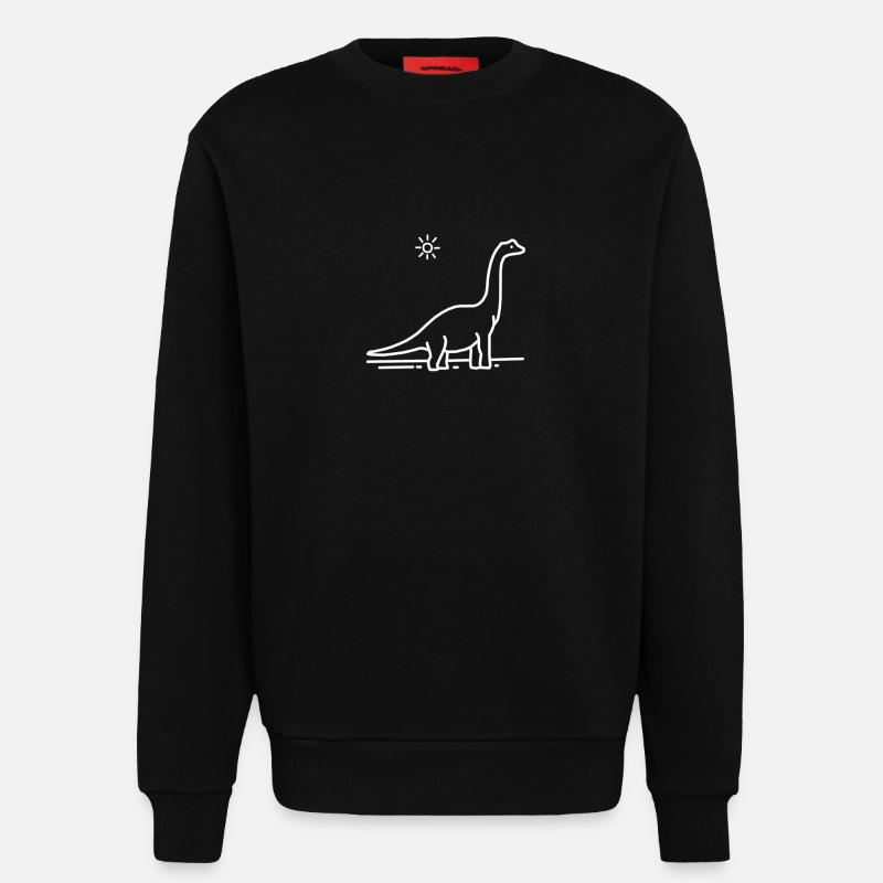 Dinosaurier - Sweatshirt - made by SPREAD  - SOLID BLACK