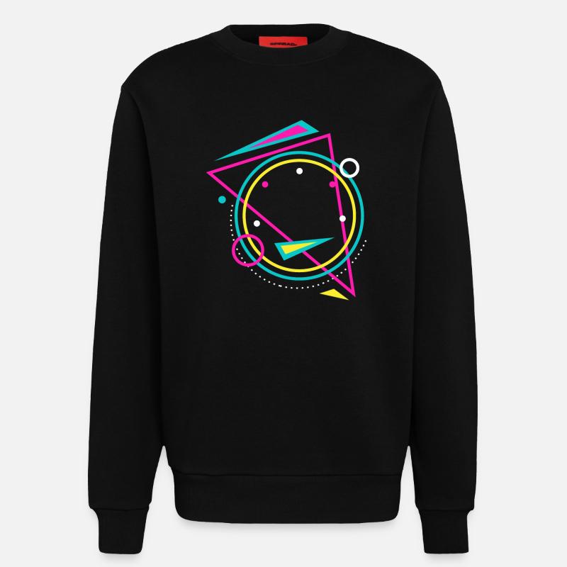 Geometrie - Sweatshirt - made by SPREAD - SOLID BLACK