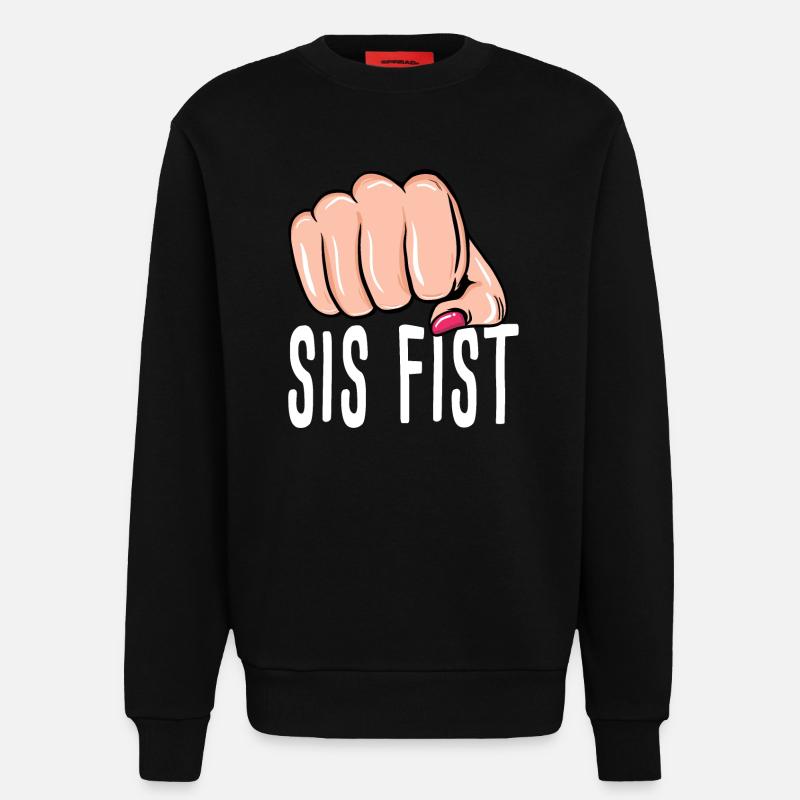 Faust - Schwester Faust - Box - Boxen - Sweatshirt - made by SPREAD  - SOLID BLACK