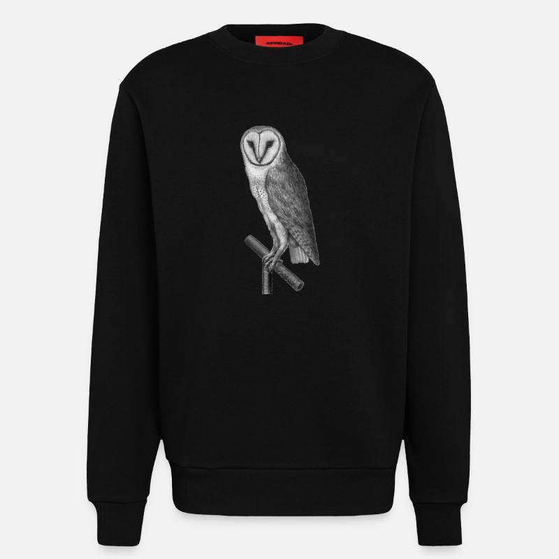 Eule - Sweatshirt - made by SPREAD  - SOLID BLACK