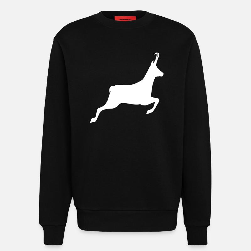 Customizable Hunting T-shirt - pattern - Sweatshirt - made by SPREAD  - SOLID BLACK