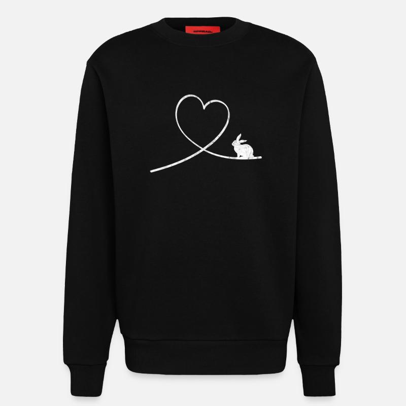 Hare Carnickel Dwarf Breeder Gift - Sweatshirt - made by SPREAD  - SOLID BLACK