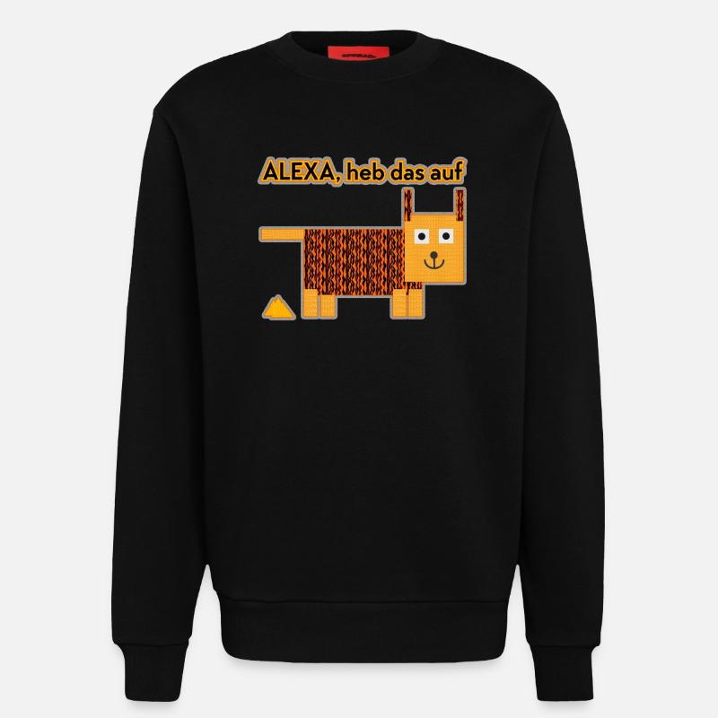 Alexa, heb das auf! - Sweatshirt - made by SPREAD  - SOLID BLACK