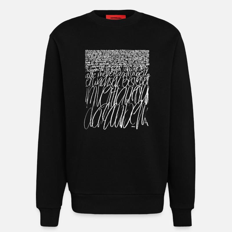 Dialog mit dem Himmel - Sweatshirt - made by SPREAD - SOLID BLACK