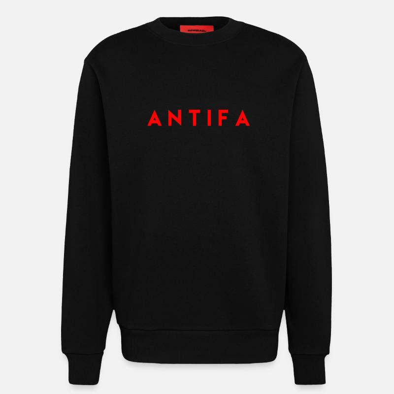 Antifa - Sweatshirt - made by SPREAD  - SOLID BLACK