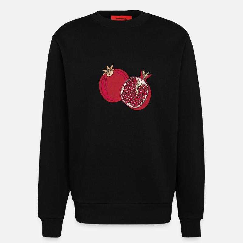 Grapefruit Summer Fruit Delicious Fun Gift - Sweatshirt - made by SPREAD  - SOLID BLACK