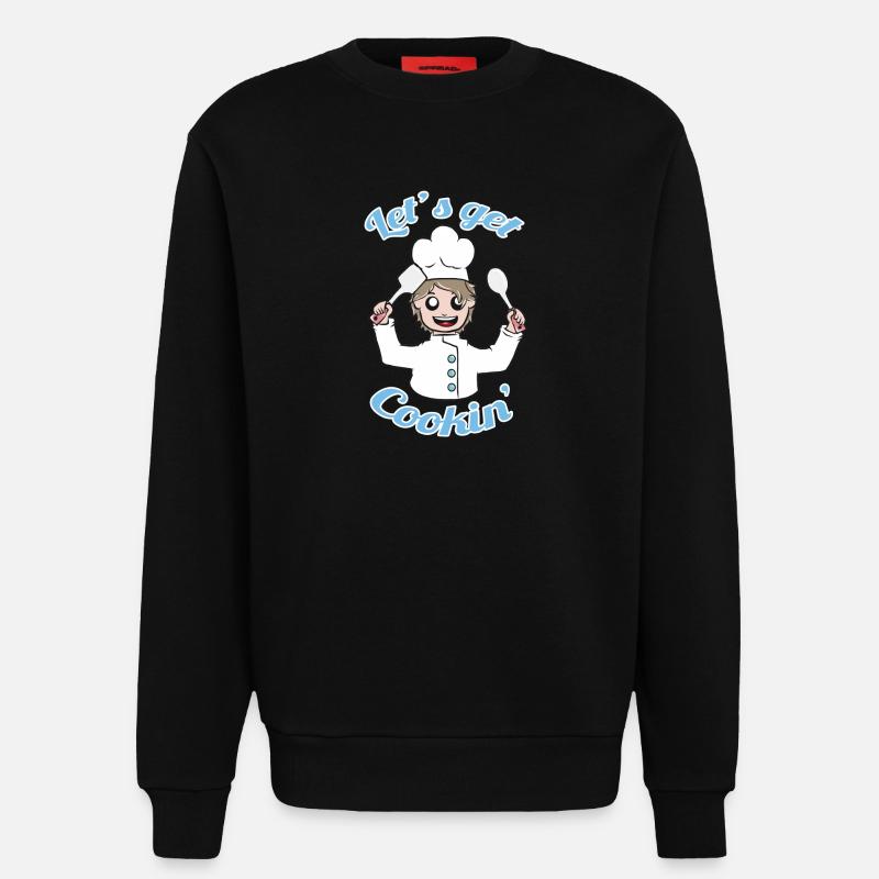 Lass uns kochen! - Sweatshirt - made by SPREAD  - SOLID BLACK