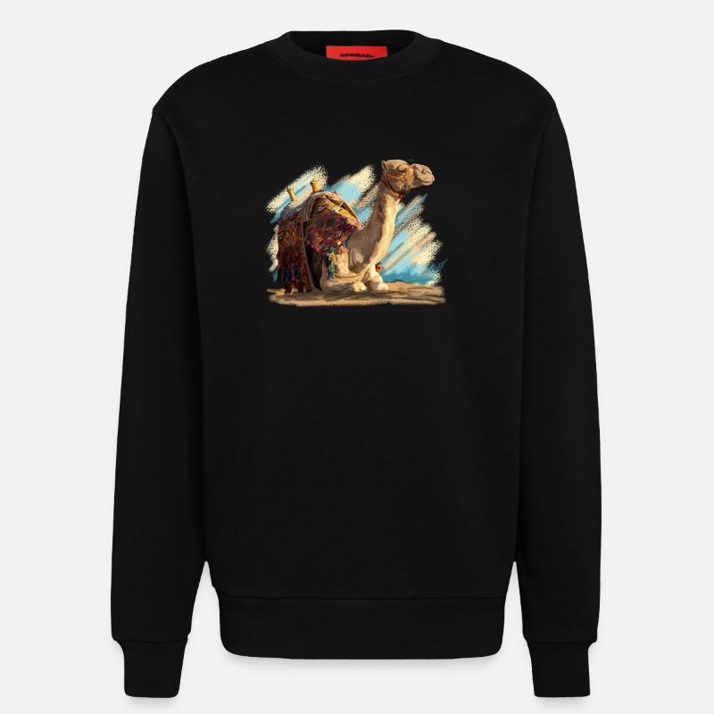 kamel - Sweatshirt - made by SPREAD  - SOLID BLACK