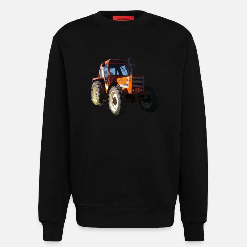 Orange 780 DT Traktor - Sweatshirt - made by SPREAD - SOLID BLACK