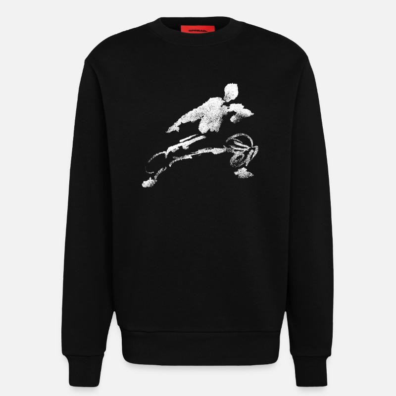 Kung-Fu Shaolin Figur - Sweatshirt - made by SPREAD - SOLID BLACK
