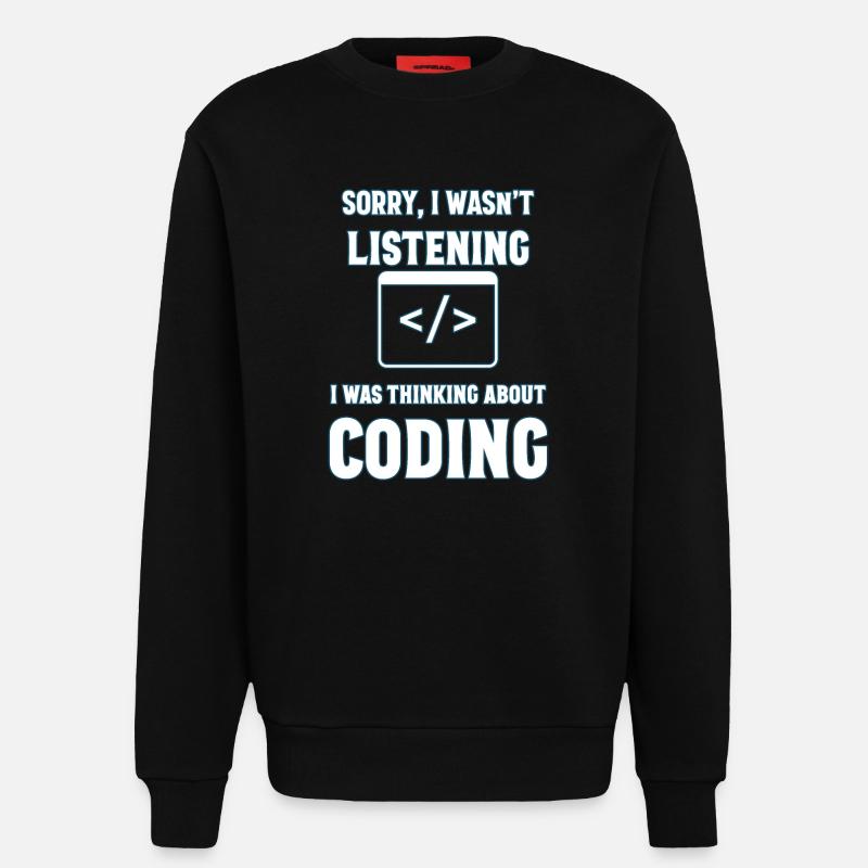 Programmieren Geschenk - Sweatshirt - made by SPREAD  - SOLID BLACK