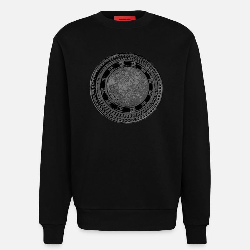 Dekor Gully Deckel - Sweatshirt - made by SPREAD  - SOLID BLACK