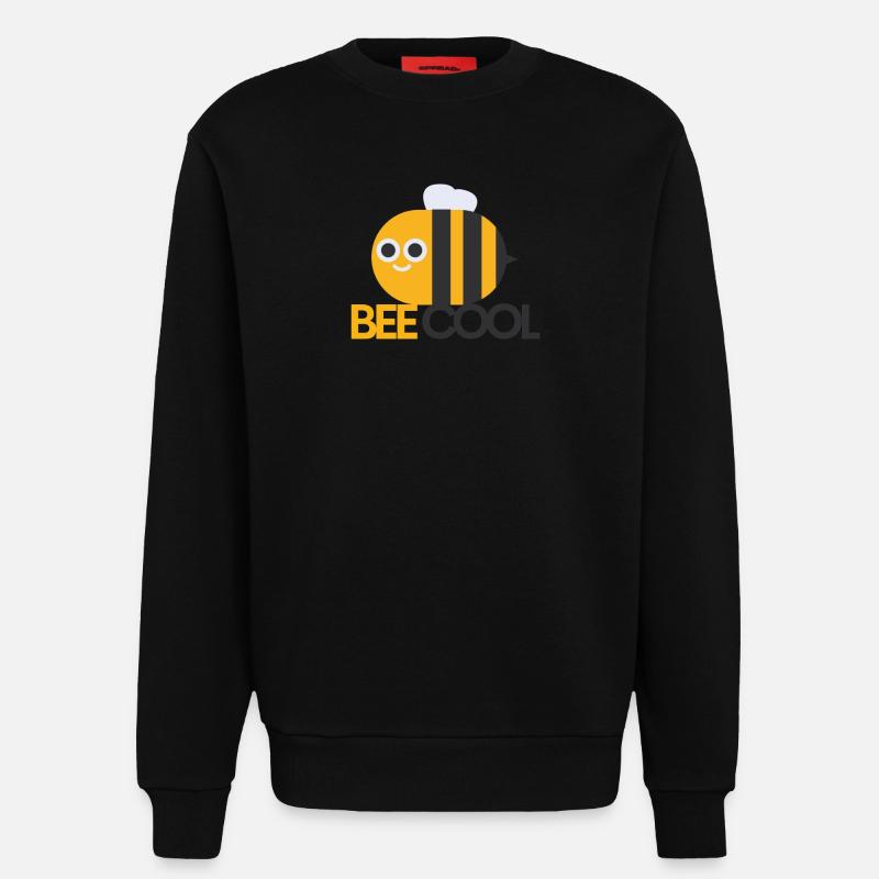 Bee Cool Chef Bee - Sweatshirt - made by SPREAD  - SOLID BLACK