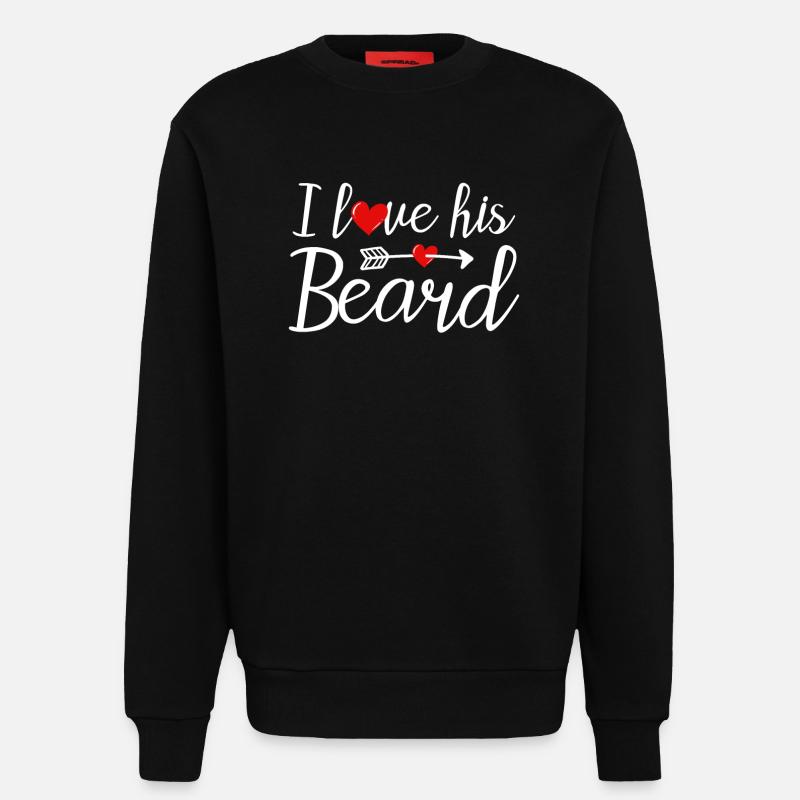 Bart Bärte Bartträger - Sweatshirt - made by SPREAD  - SOLID BLACK