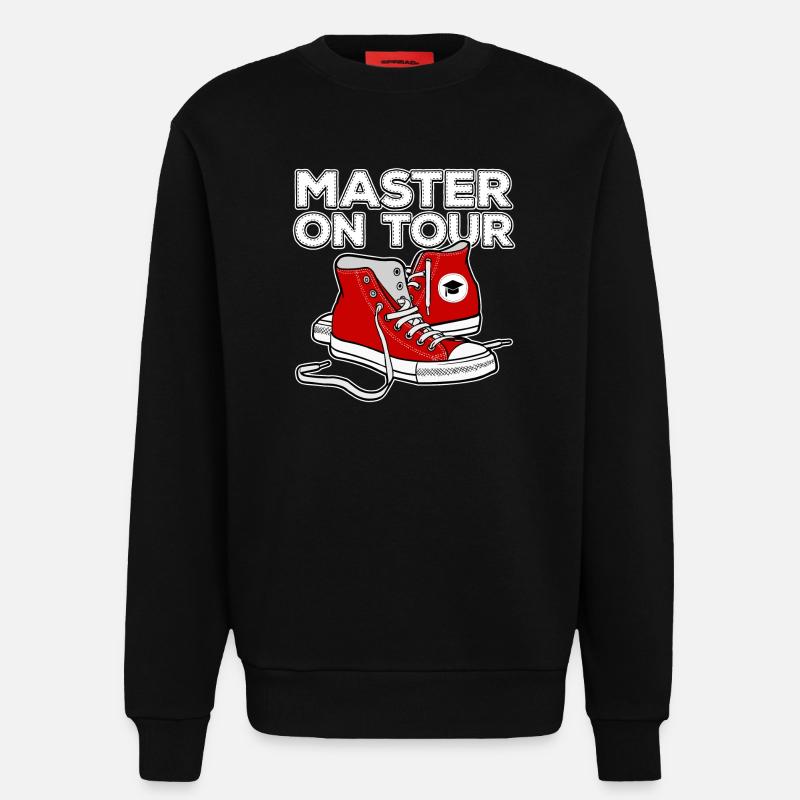 Master diplôme universitaire diplôme diplôme drôle - Sweat bio décontracté fabriqué en UE - SOLID BLACK