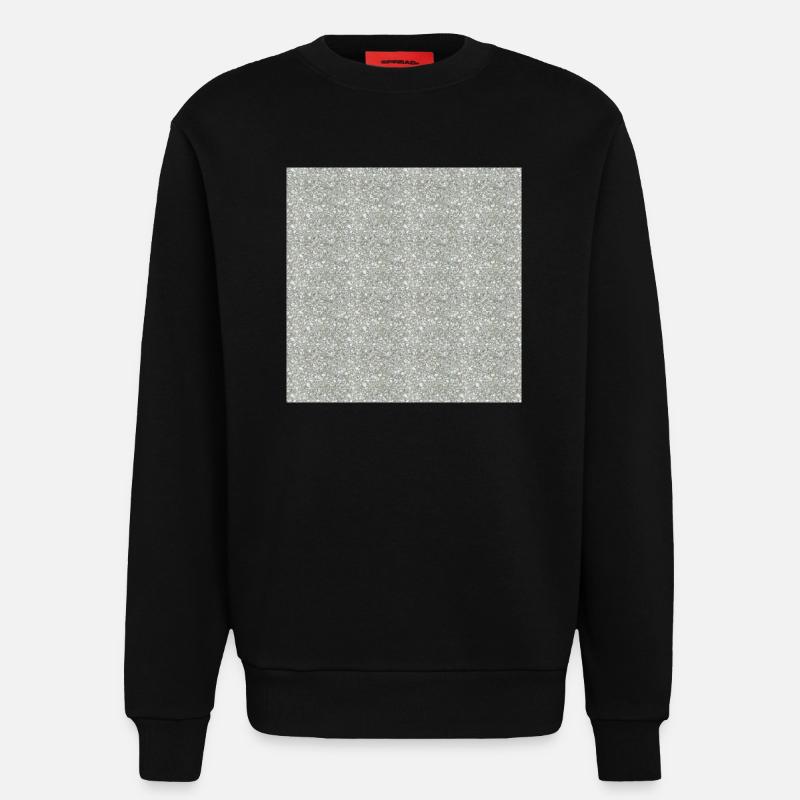 Gemusterter Granitstein in Grautönen - Sweatshirt - made by SPREAD  - SOLID BLACK
