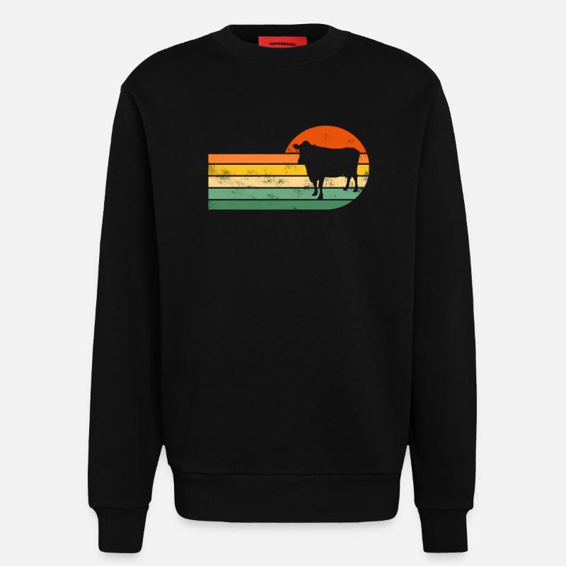 Kuh Kühe - Sweatshirt - made by SPREAD  - SOLID BLACK