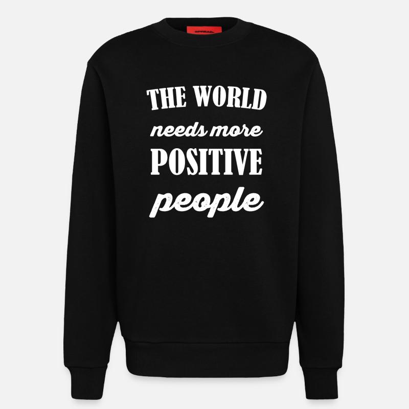Devise - Sweat bio décontracté fabriqué en UE - SOLID BLACK
