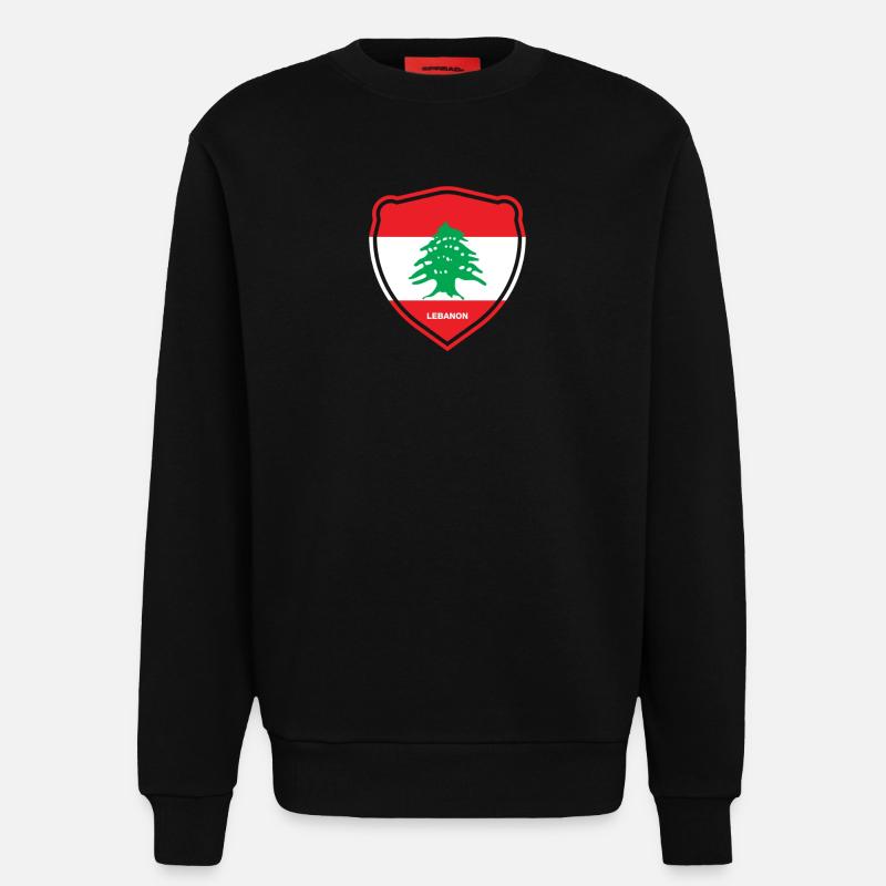 Libanon Beirut Libanese Libanesin Libanesisch LBN - Sweatshirt - made by SPREAD  - SOLID BLACK