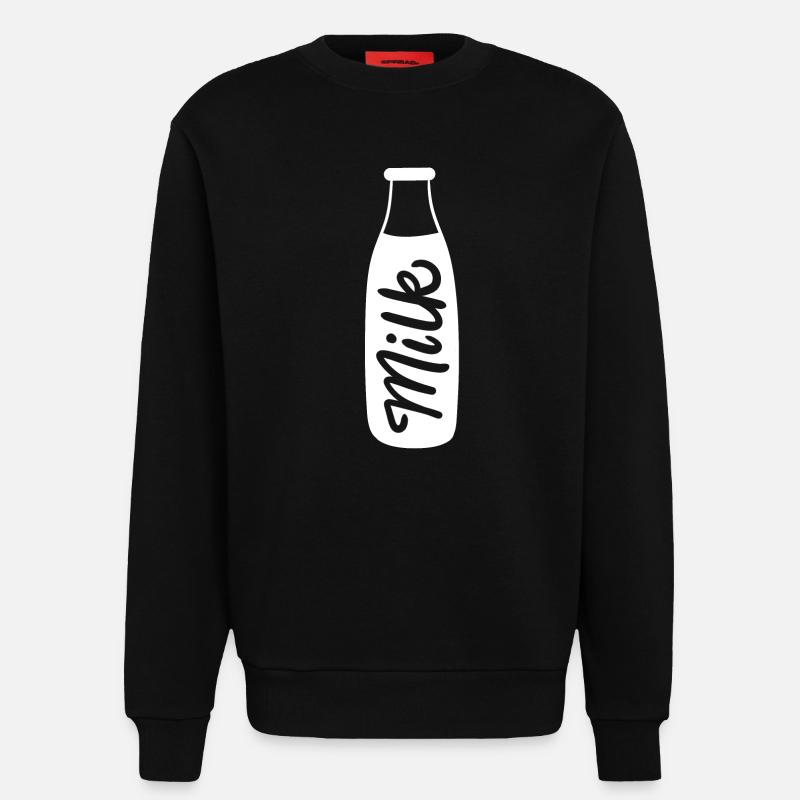 Milch - Sweatshirt - made by SPREAD  - SOLID BLACK