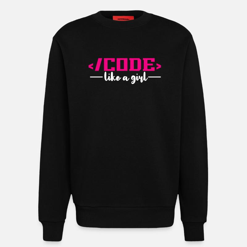 Codierung Programmierung Informatik - Sweatshirt - made by SPREAD  - SOLID BLACK
