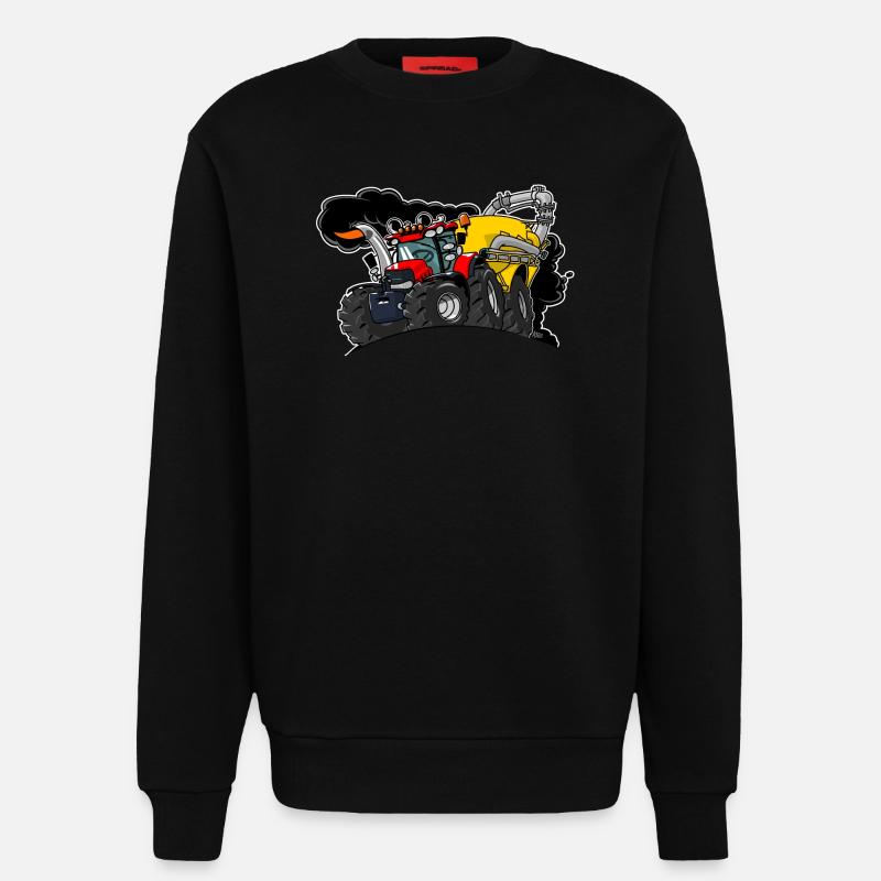 0961 Kofferwagen - Sweatshirt - made by SPREAD  - SOLID BLACK
