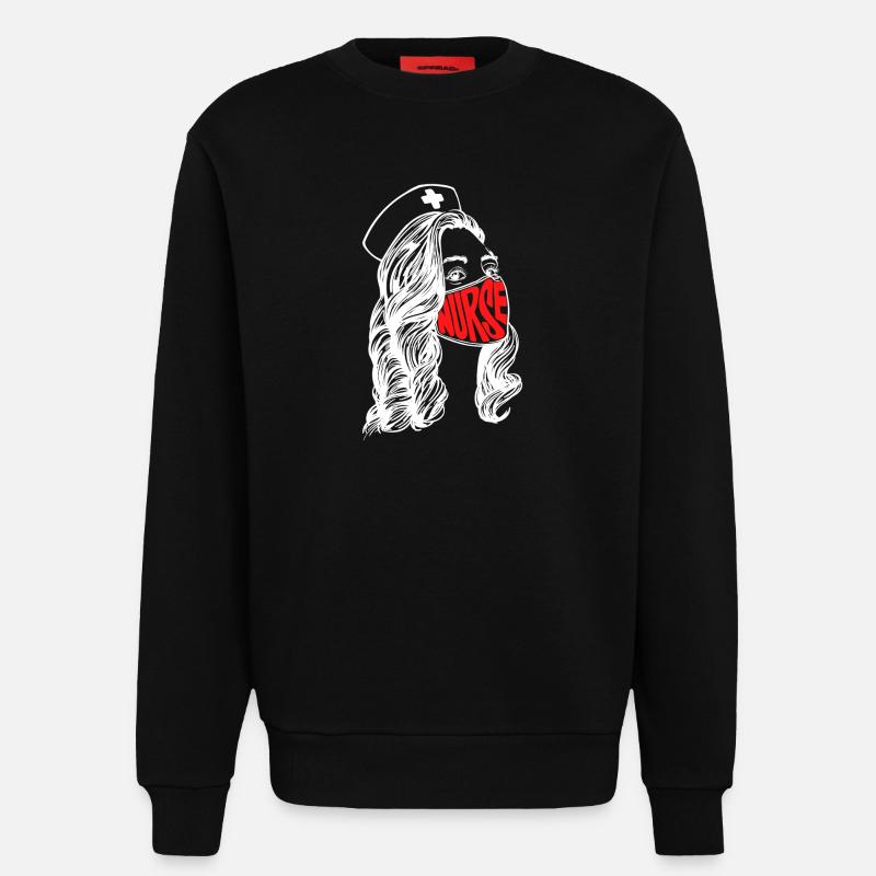 Krankenschwester Pflegerin Krankenpflegerin Beruf - Sweatshirt - made by SPREAD  - SOLID BLACK