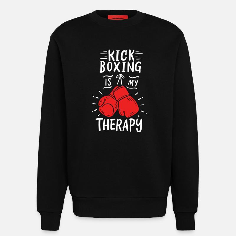 Kickboxen Kickboxer - Sweatshirt - made by SPREAD  - SOLID BLACK