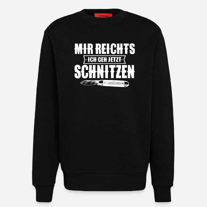 Schnitzen - Sweatshirt - made by SPREAD  - SOLID BLACK