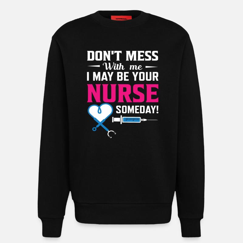 Krankenschwester - Sweatshirt - made by SPREAD  - SOLID BLACK