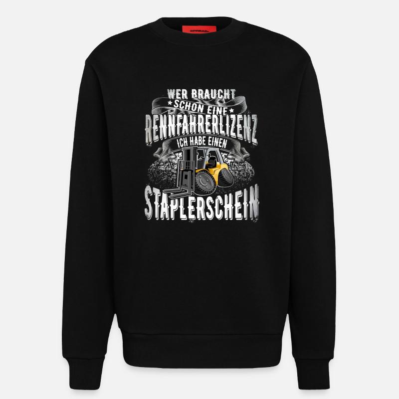 Staplerfahrer - Sweatshirt - made by SPREAD  - SOLID BLACK
