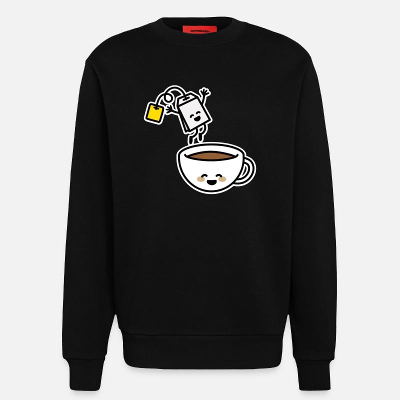 Teebeutel Tee Teetasse Teetrinker Teeliebhaber - Sweatshirt - made by SPREAD  - SOLID BLACK
