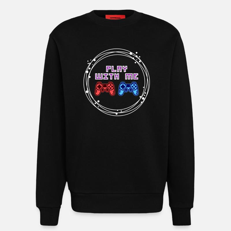 Multiplayer Gamer Controller Zocker - Sweatshirt - made by SPREAD  - SOLID BLACK